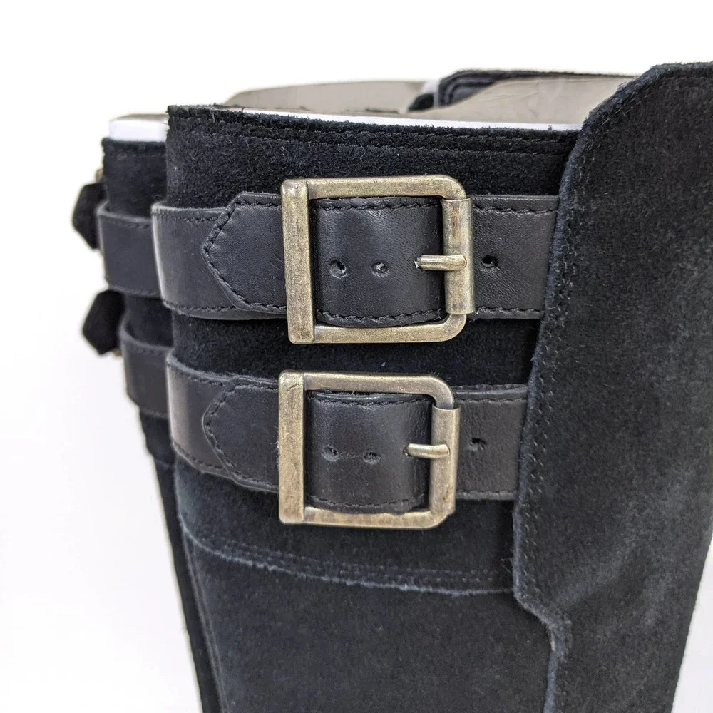 Timberland Size 6 Womens Lakeville Suede Tall Boot In Black